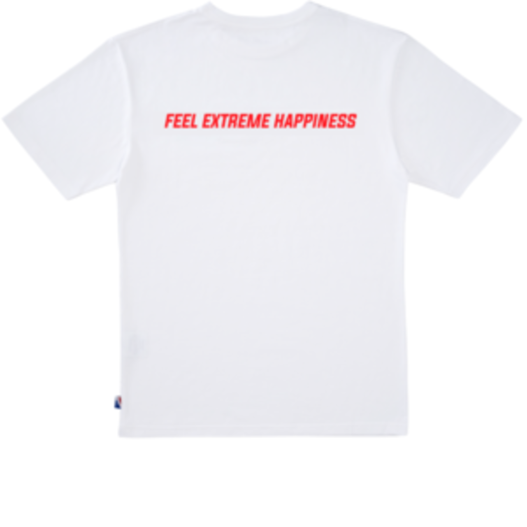 [행아웃] Bbalgang Feel Extreme Happiness T-Shirt (White)