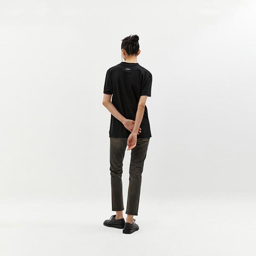[블랑드누아]레귤러 핏 모크넥 코튼 티셔츠 (블랙)