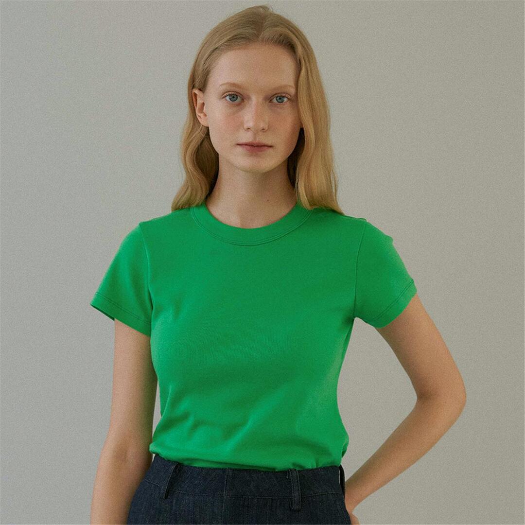 [블랭크03] organic cotton rib t-shirt (4colors)
