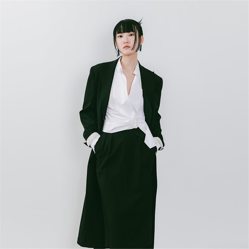 [제인송] Black Mid-Length Skirt (JVSK101)