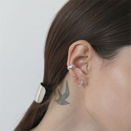 [티오유] Sleek layered earring set_3SET_TN043_Silver925