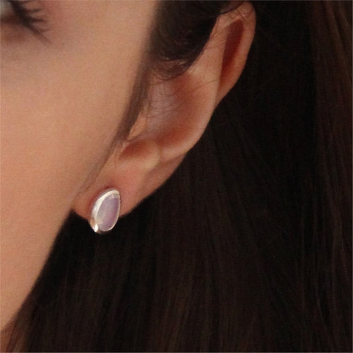 [티오유] Anitque ellipse earrings_LU28