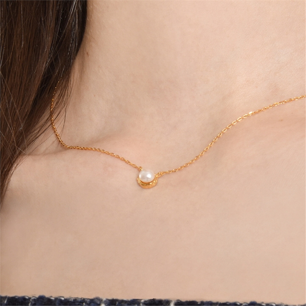 [티오유] Oyster pearl necklace_TR007