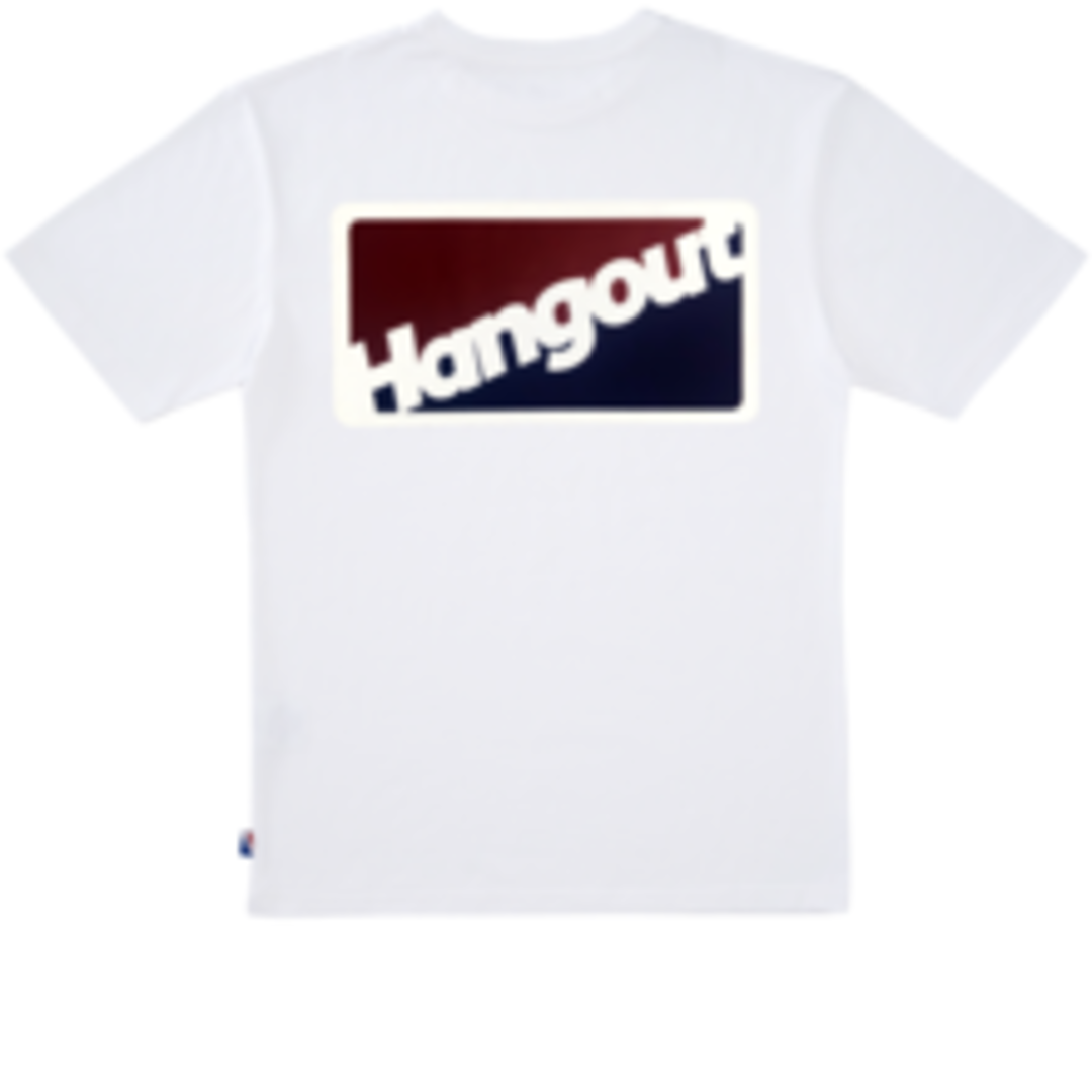 [행아웃] Reflective Logo Hayan T-Shirt (White)