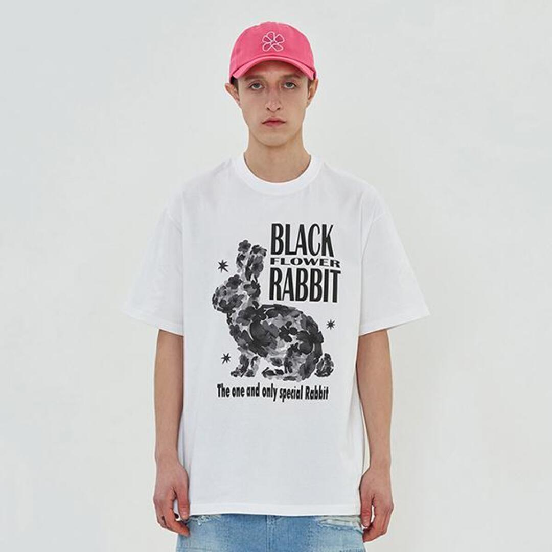[어널로이드] BLACK RABBIT T SHIRT / WHITE