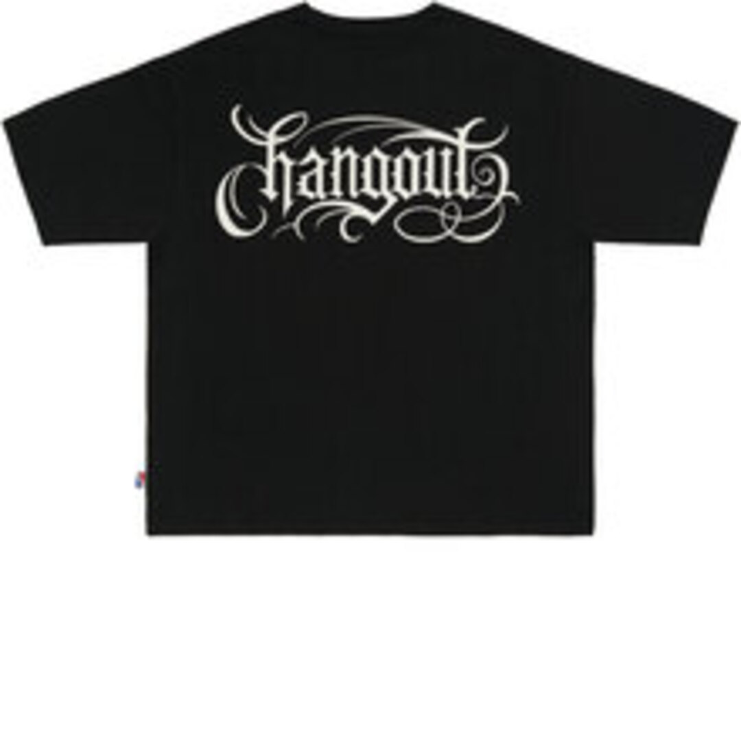 [행아웃] X Inked SEOUL Chicano Reflective Lettering Wide T-Shirt (Black)