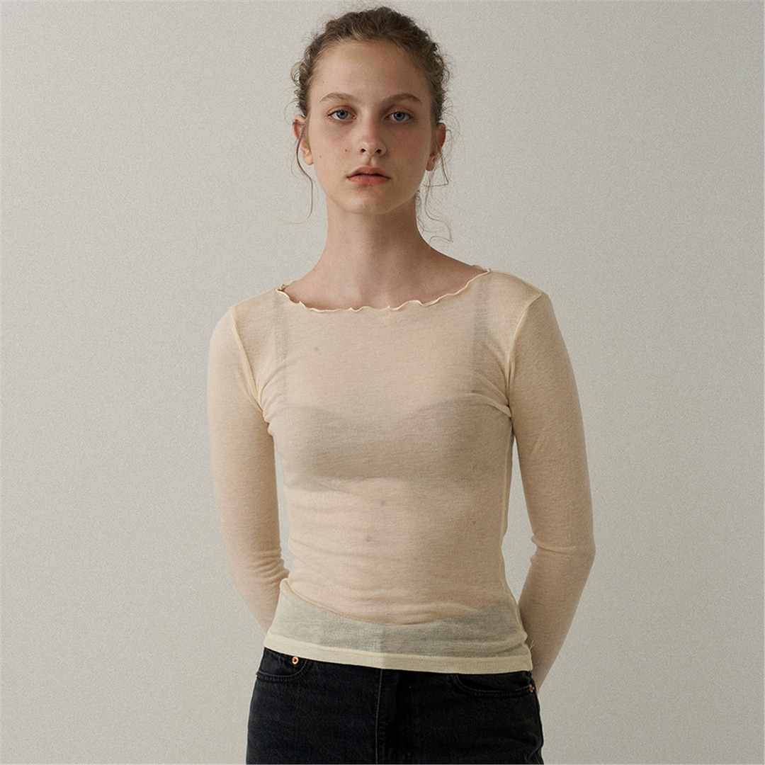 [블랭크03] wool line t-shirt (4colors)
